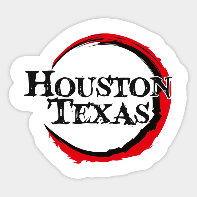 Demon slayer Houston texas Sticker by e-emporium